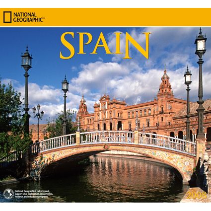 2008 National Geographic Spain Wall Calendar