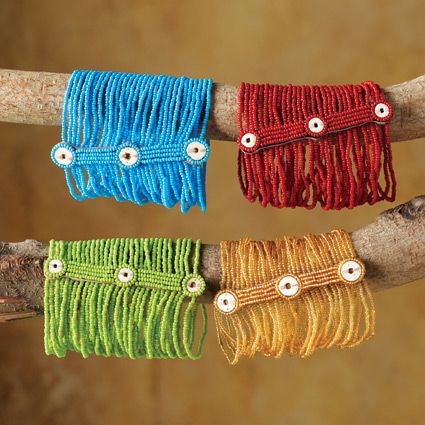 Kenyan Multistrand Beaded Bracelets