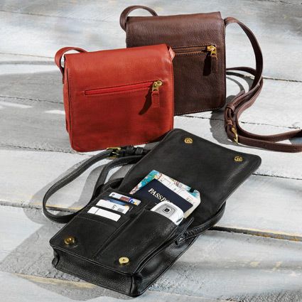 Compact All-in-one Leather Travel Bag