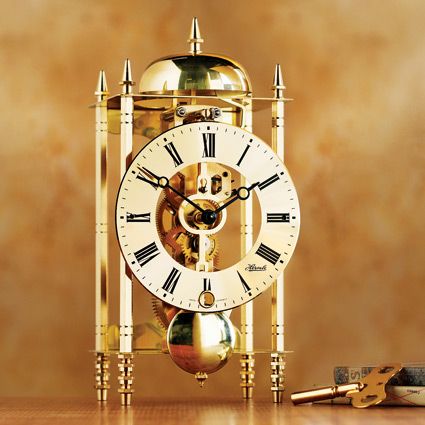 German Heirloom Brass Clock