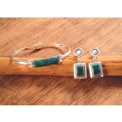 Peruvian Cuchamama Chrysacolla Bracelet
