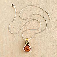 Tricolor Baltic Amber Necklace