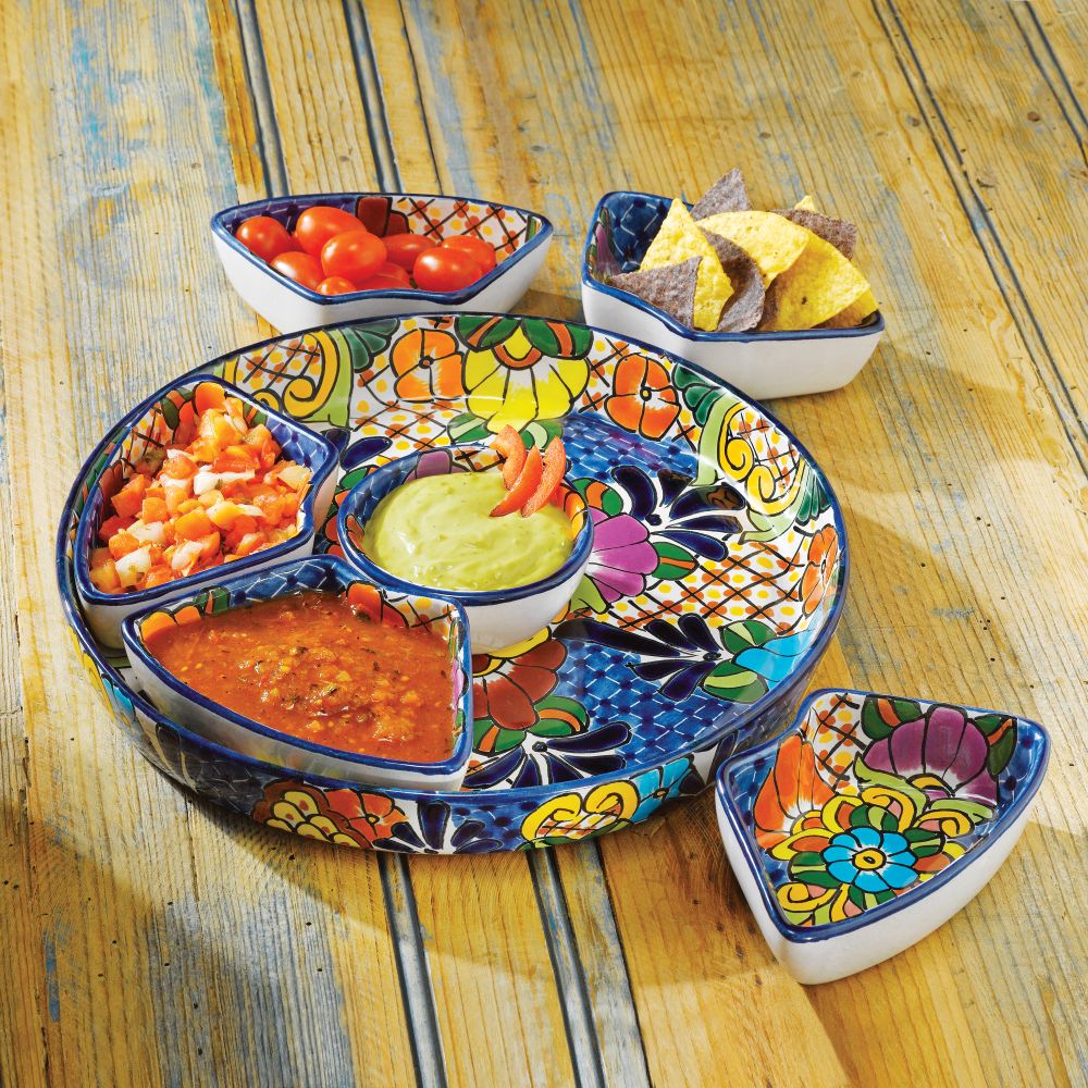 Talavera Salsera Serving Set