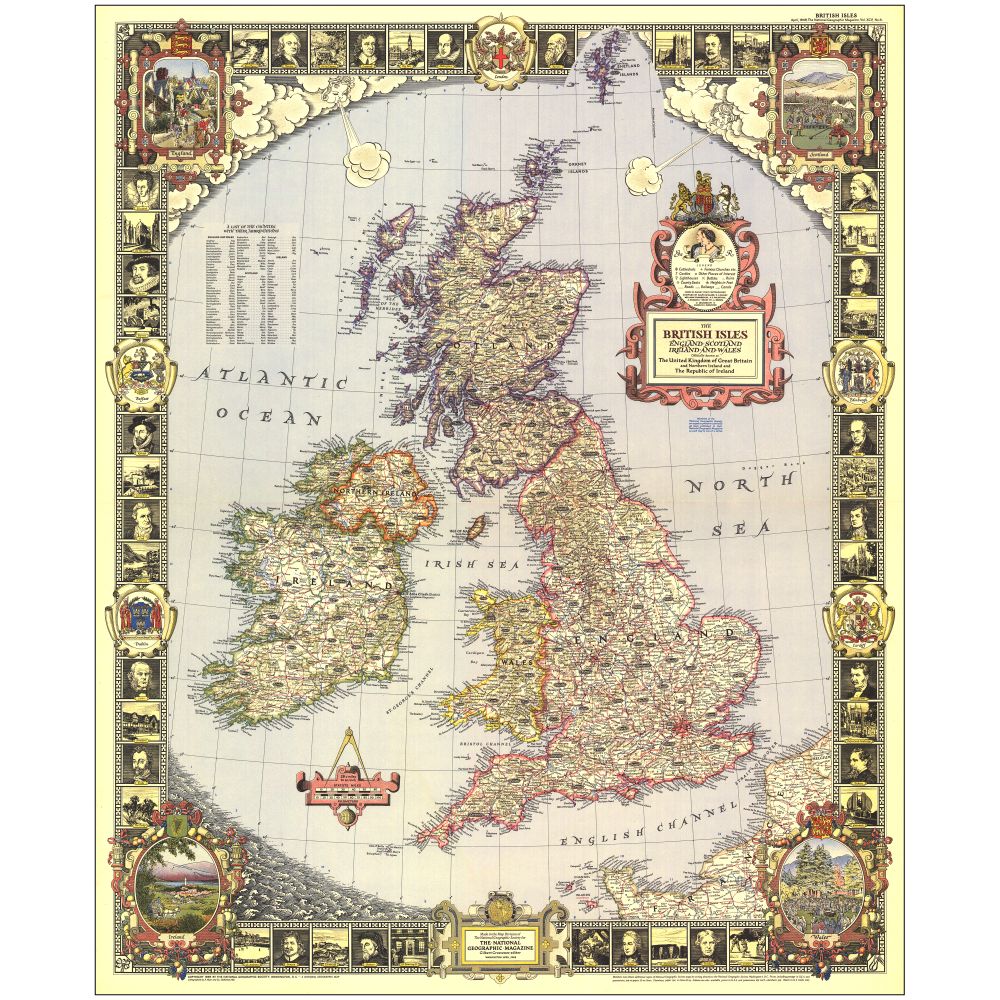 1949 British Isles Map