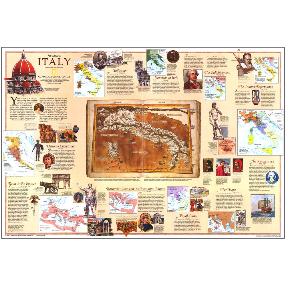 1995 Historical Italy Map