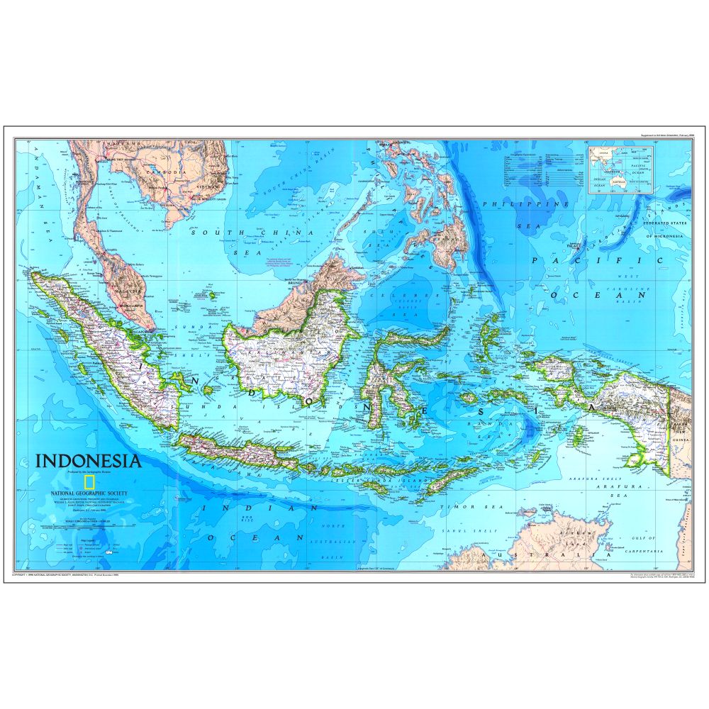 1996 Indonesia Map