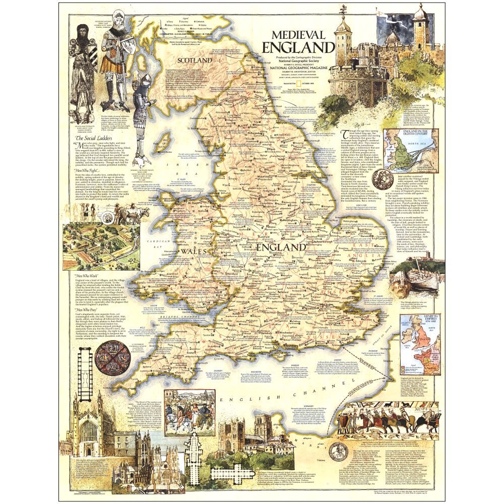 1979 Medieval England Map