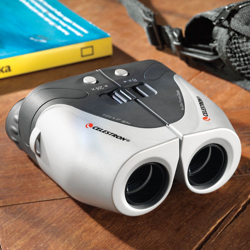 Compact Electronic Zoom Binoculars