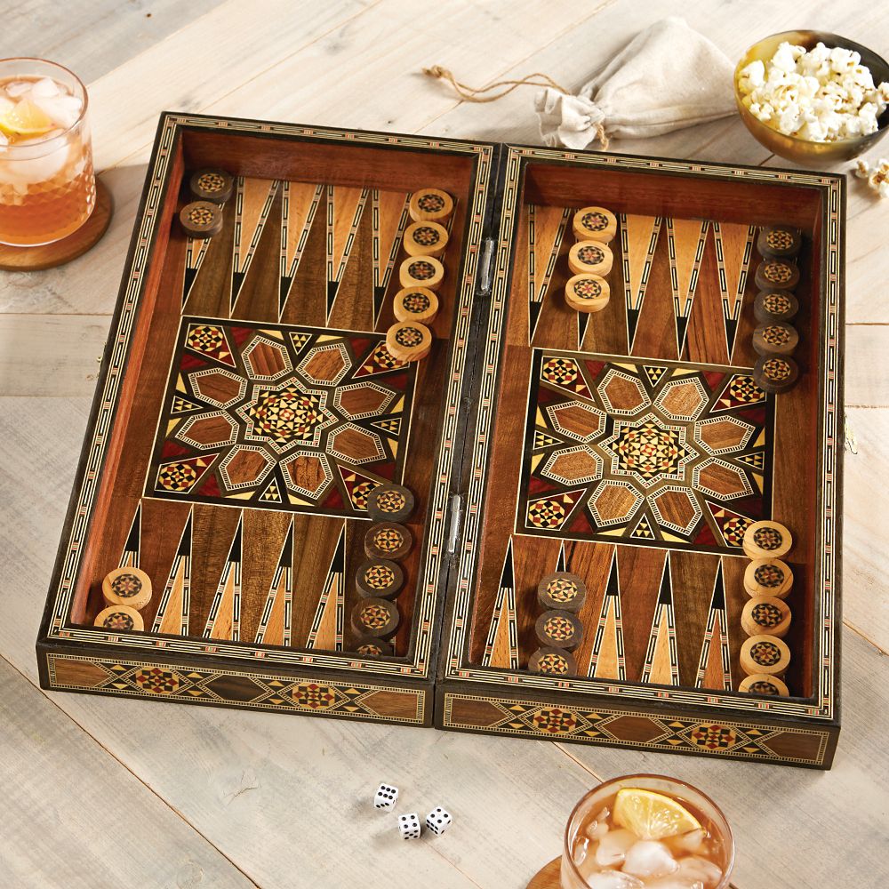 Mosaic Backgammon Set