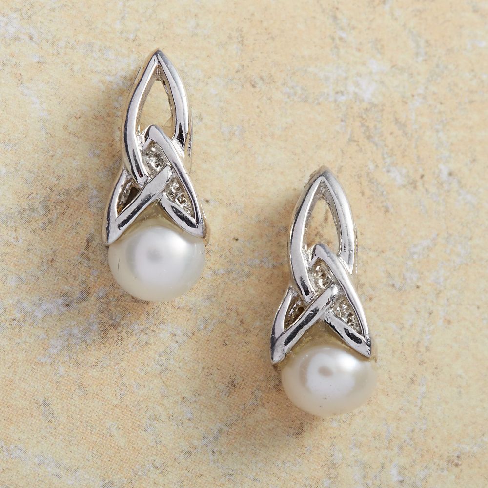 Celtic Pearl Earrings