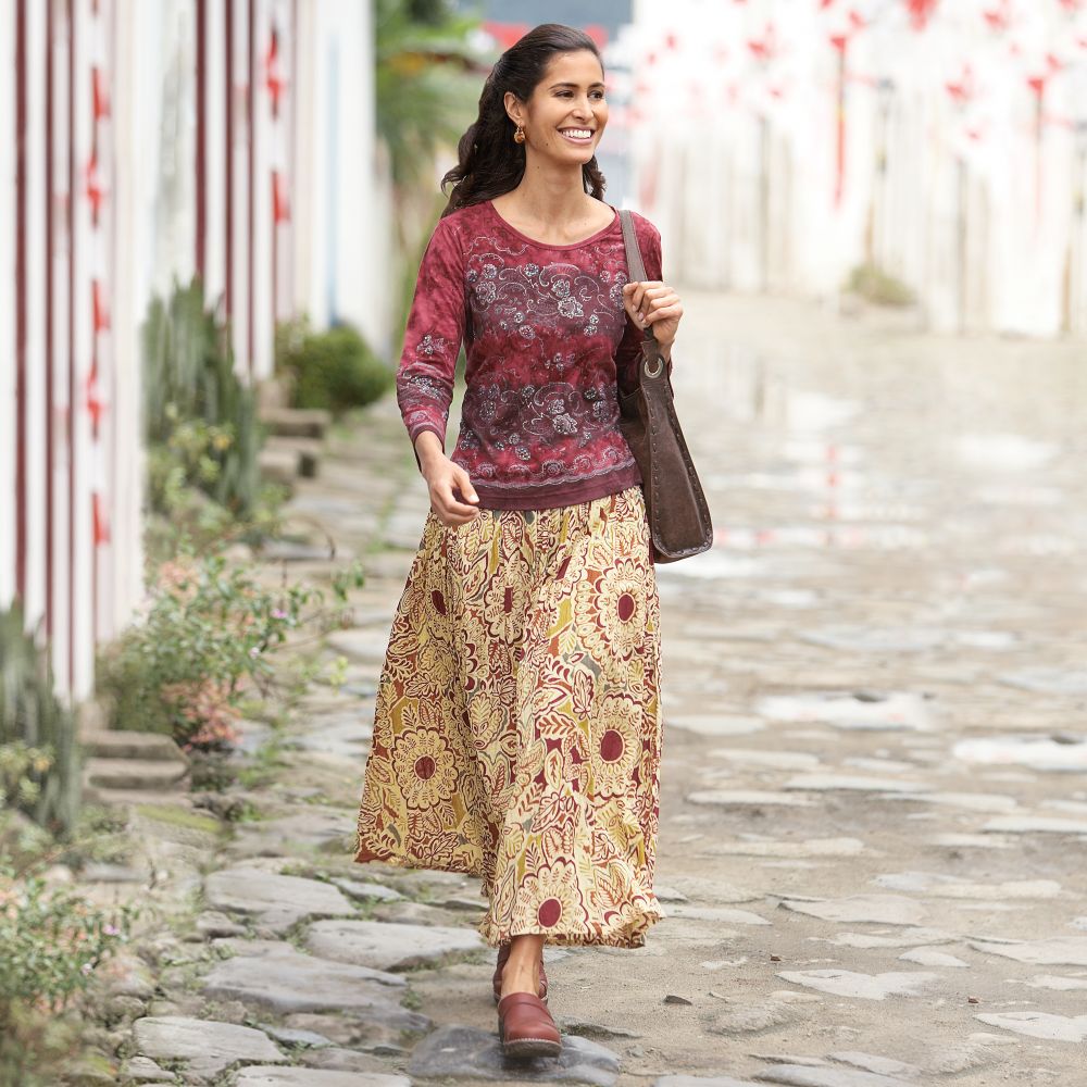 Sienna Cotton Travel Skirt Travel Accessories