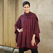 Peruvian Wildflower Alpaca Wool Cloak