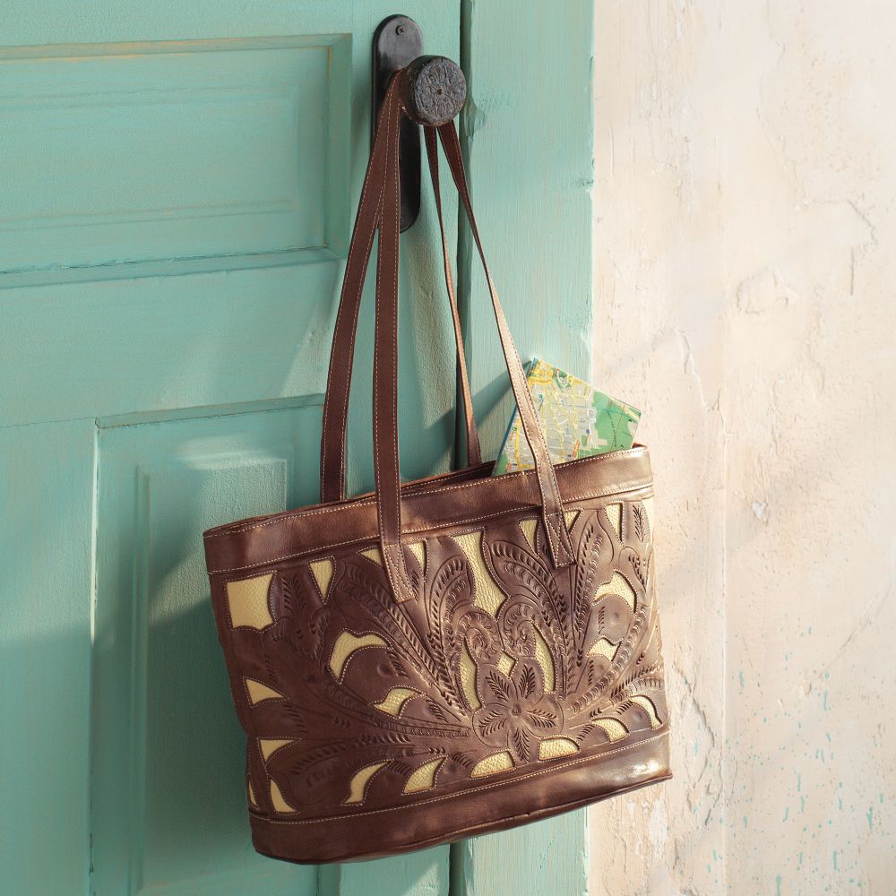 Handcrafted Paraguayan Leather Tote