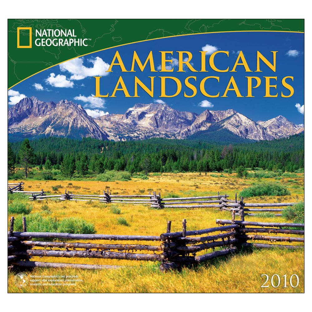 2010 National Geographic American Landscapes Wall Calendar