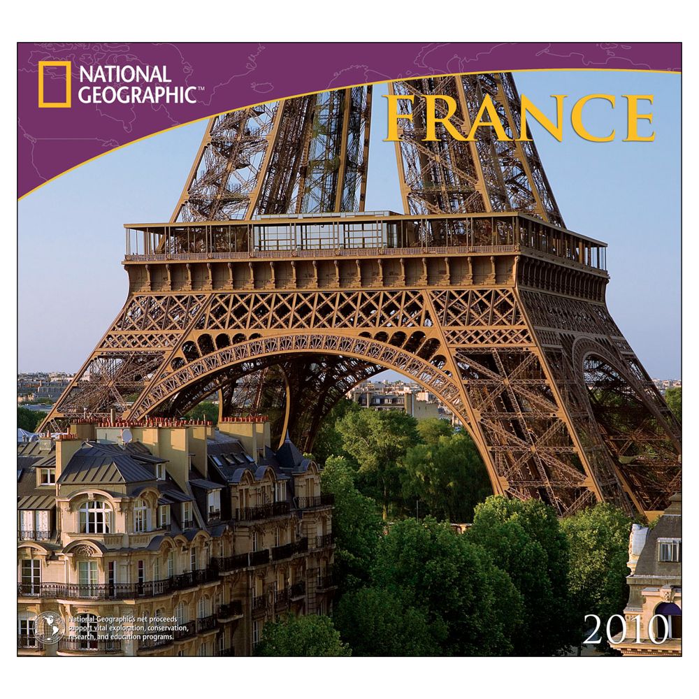 2010 National Geographic France Wall Calendar