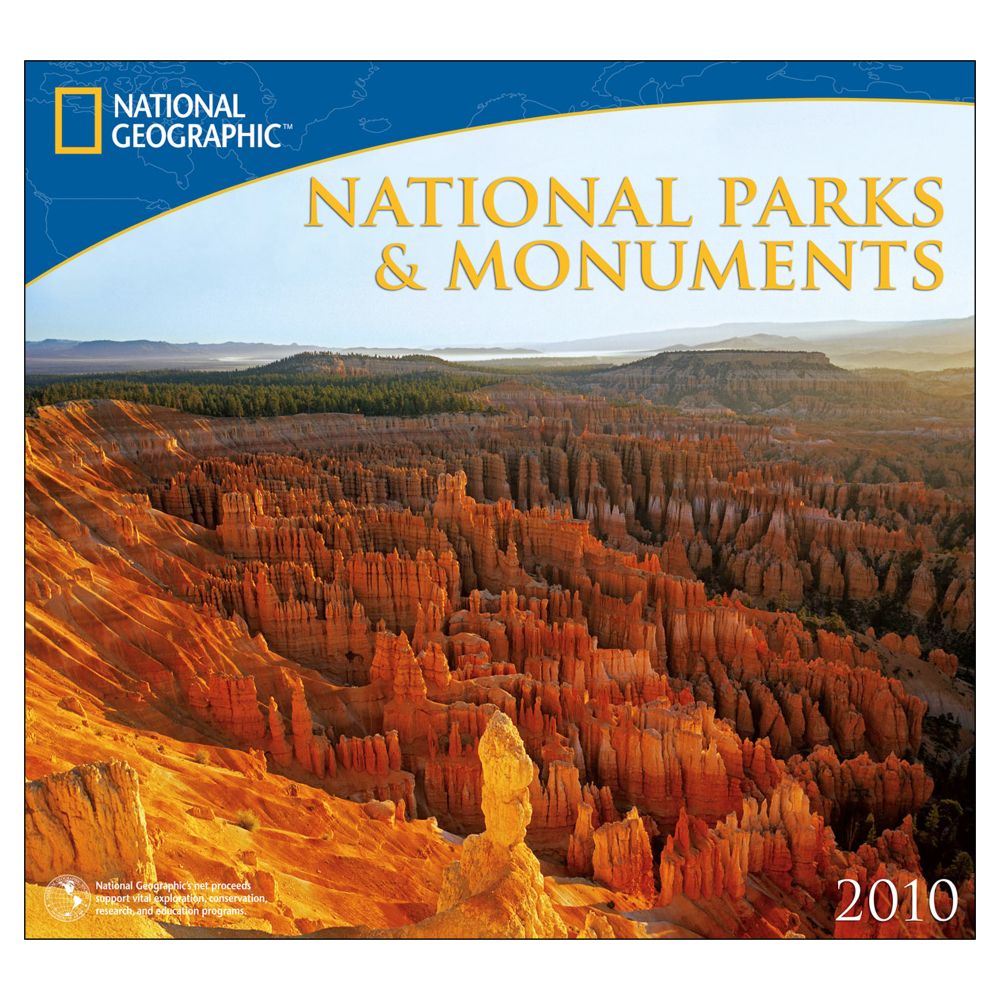 2010 National Geographic National Parks Wall Calendar