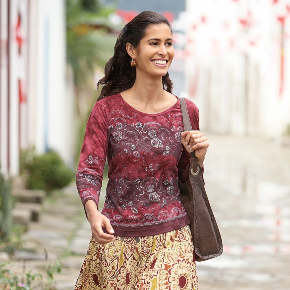 Hand-painted Indonesian Shirt