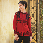 Flora Roja Alpaca Cardigan