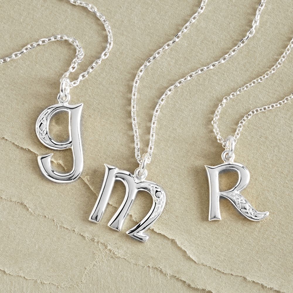 Book of Kells Initial Necklace
