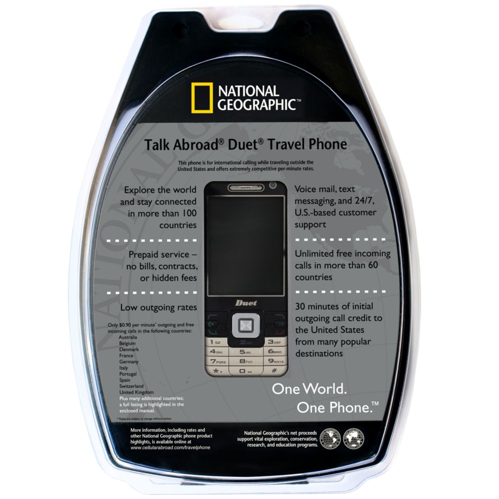 National Geographic Duet Travel Phone Travel Accessories