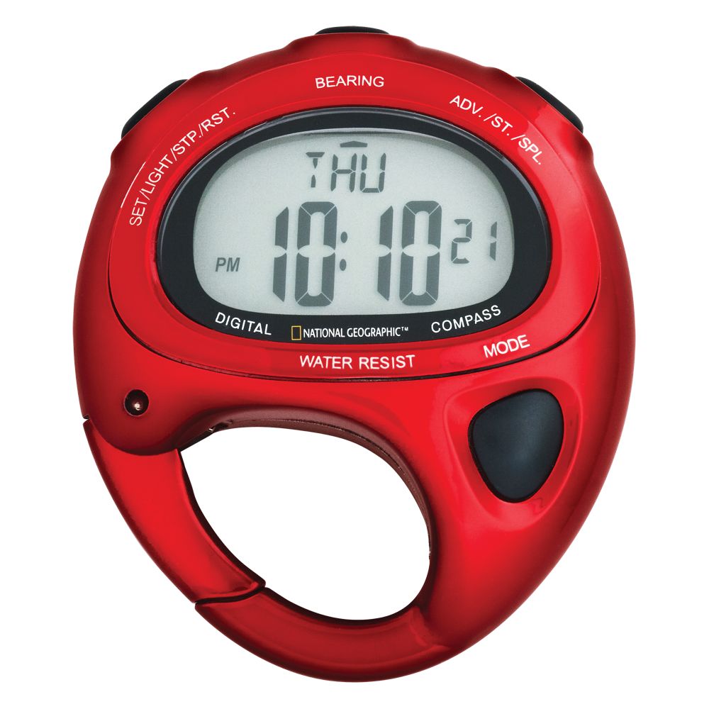 National Geographic Compass Clip Watch