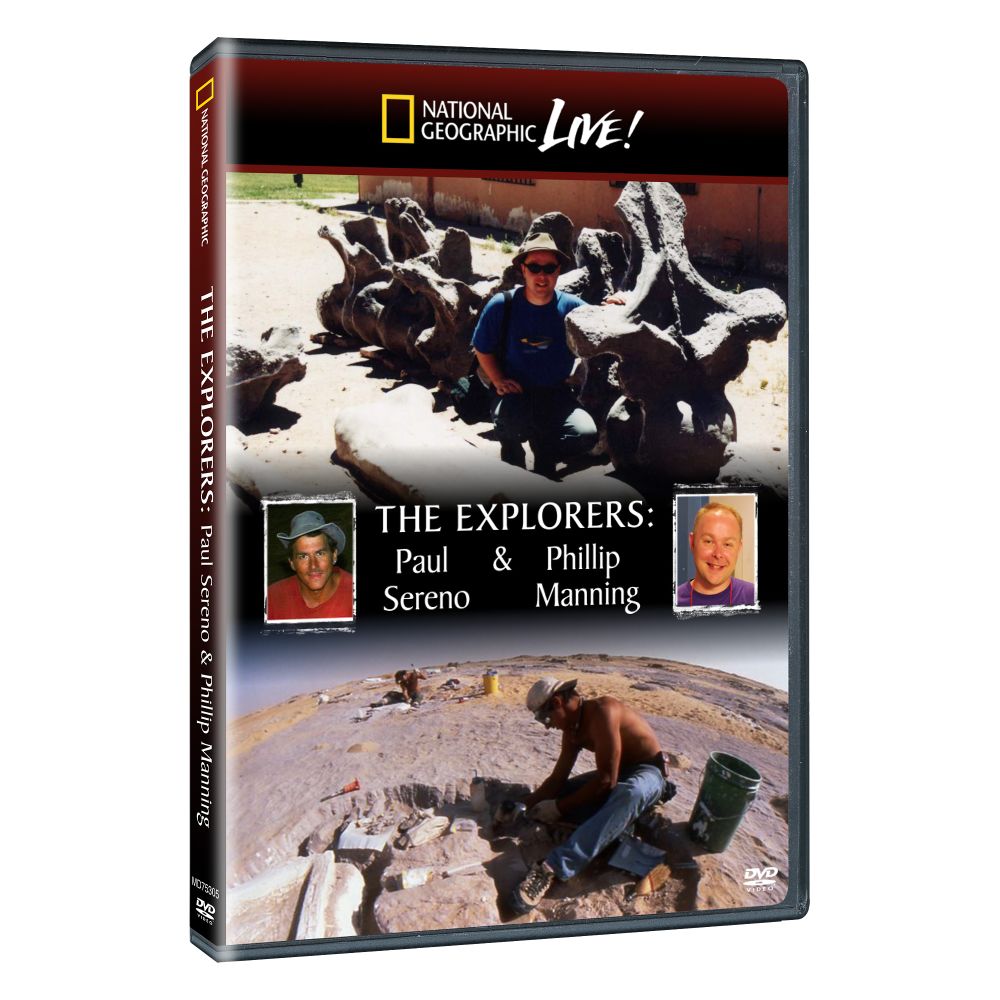 National Geographic Live! The Explorers: Paul Sereno & Phillip Manning DVD