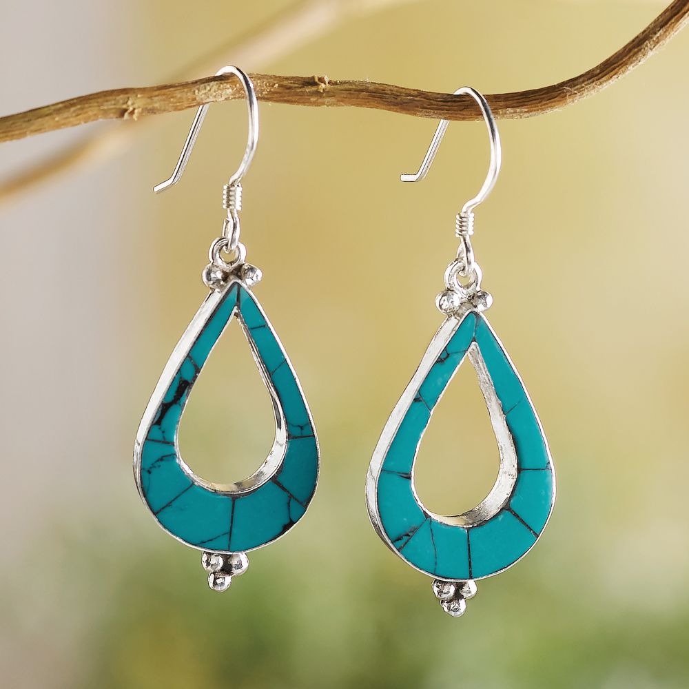 Turquoise Teardrop Earrings