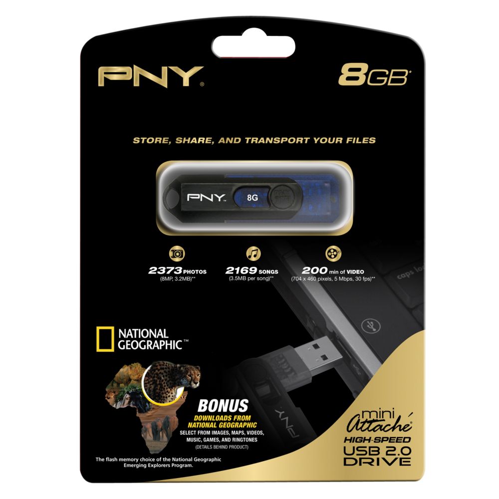 National Geographic Mini USB Drive - 8GB