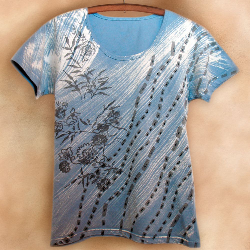 Indian Blue Wave T-shirt