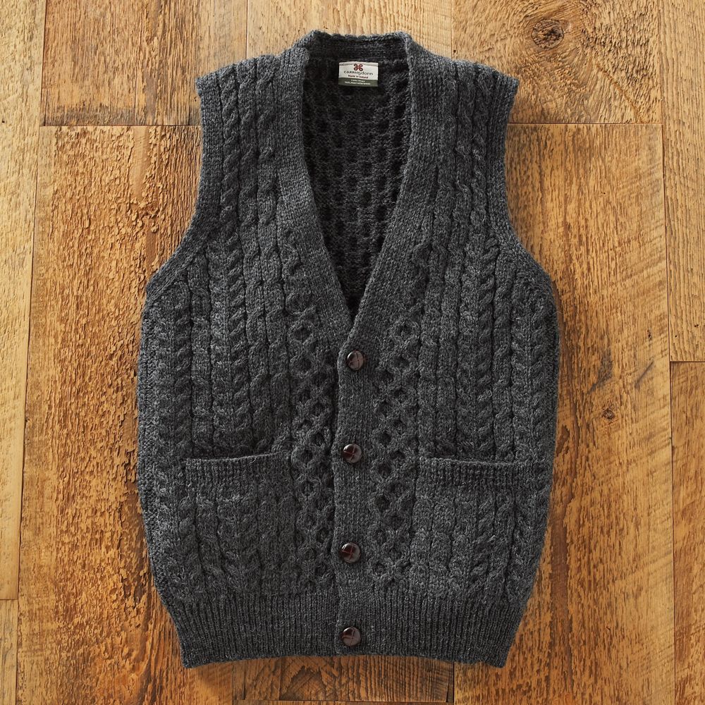 Men's Irish Sweater Vest - Get Details