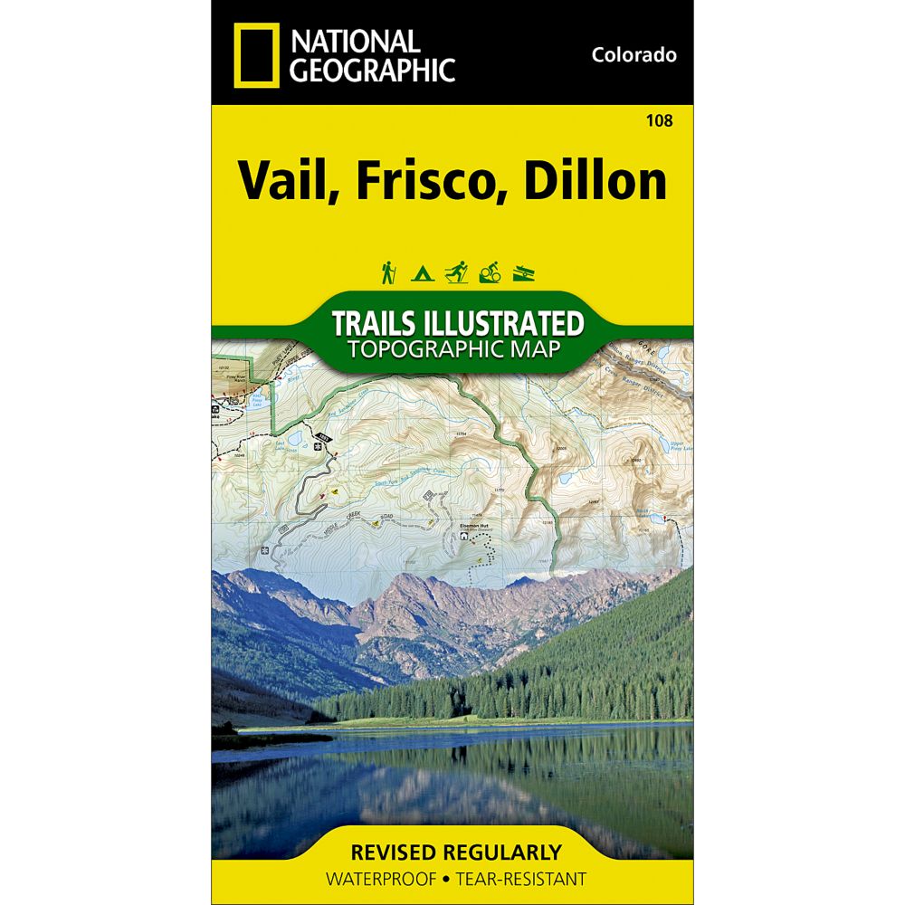 National Geographic Vail/Frisco/Dillon Trail Map 