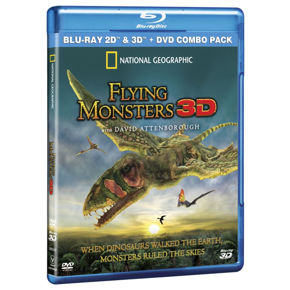 Flying Monsters 3D Blu-ray and DVD Combo Pack