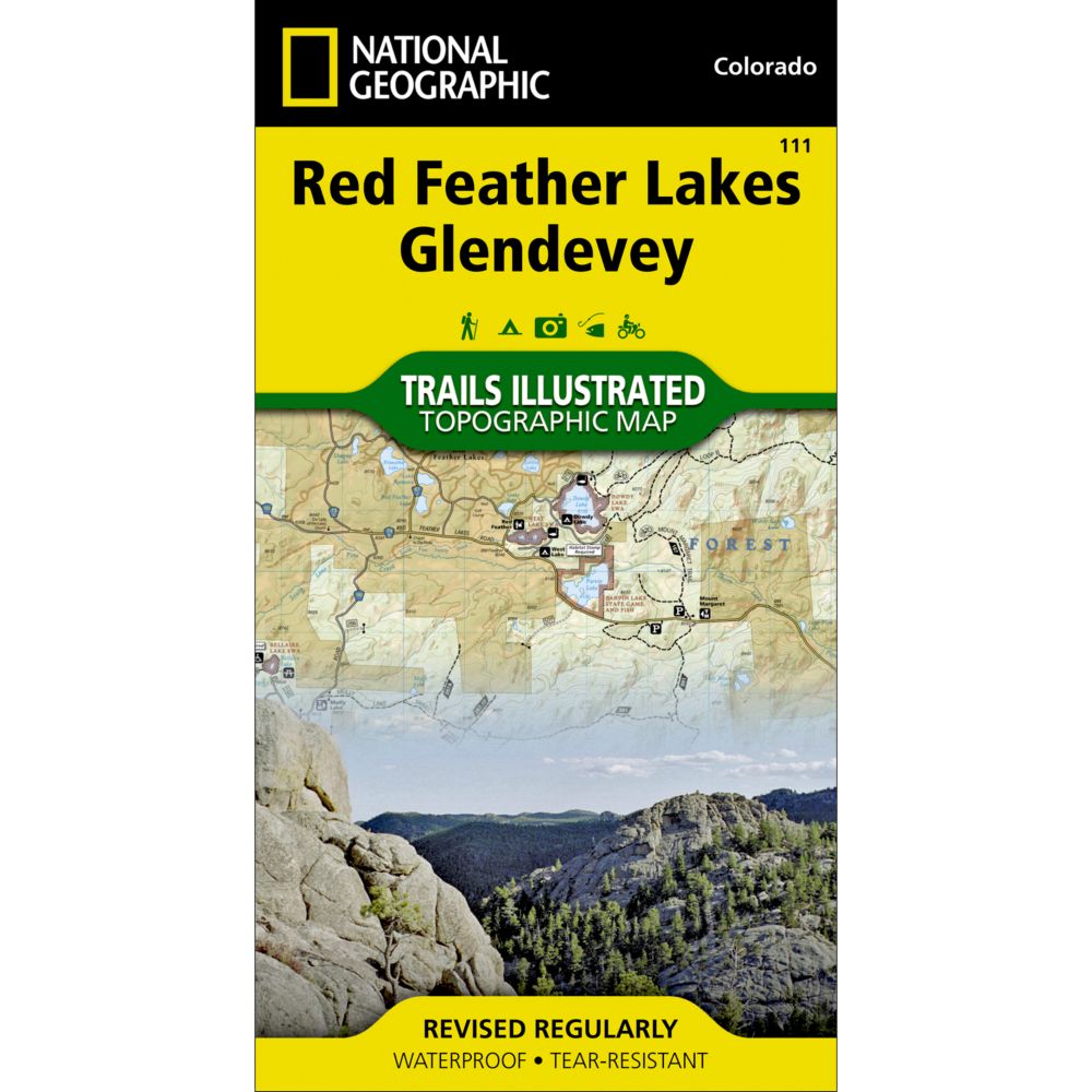 111 Red Feather Lakes/Glendevey Trail Map 