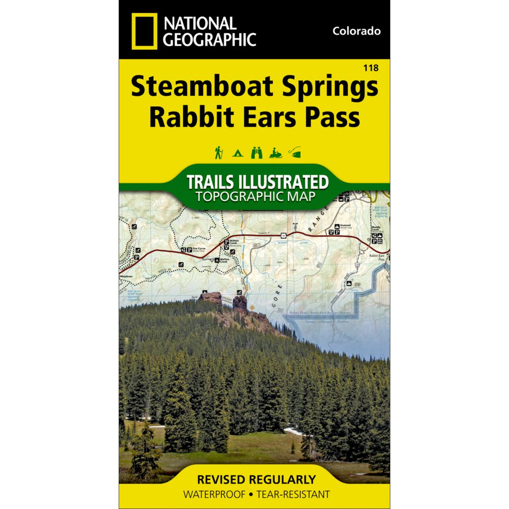 National Geographic Steamboat Springs/Rabbit Ears Pass Trail Map 