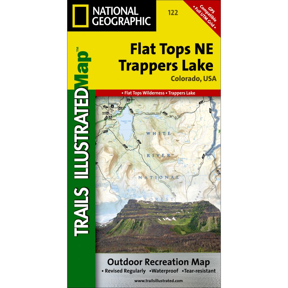 122 Flat Tops NE/Trappers Lake Trail Map