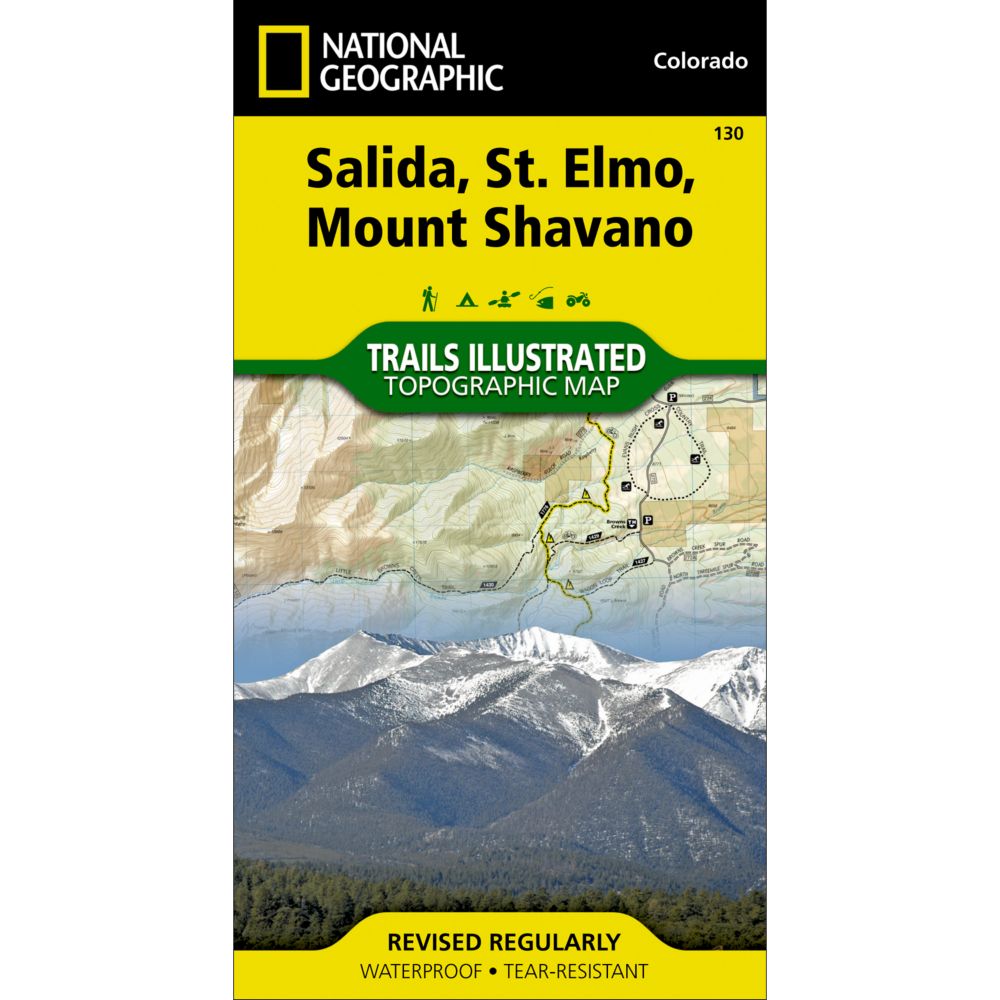 130 Salida/St. Elmo/Shavano Peak Trail Map