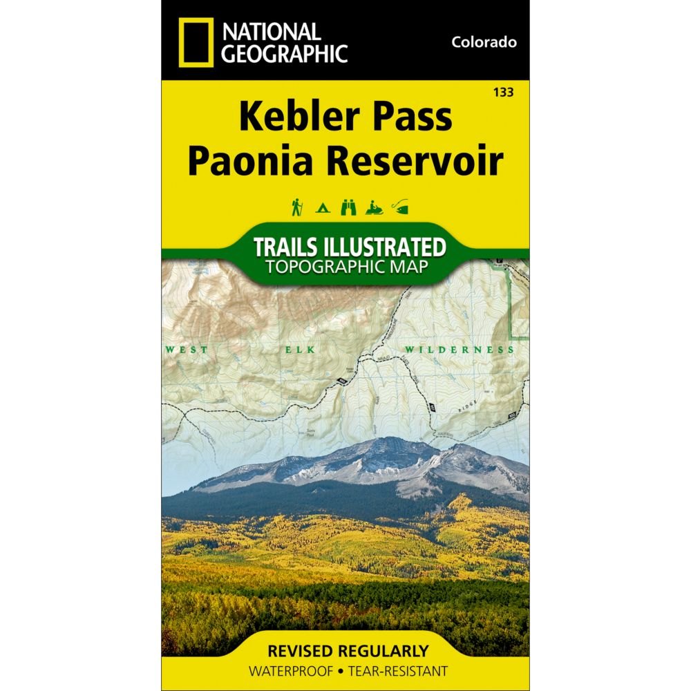 133 Kebler Pass/Paonia Reservoir Trail Map 