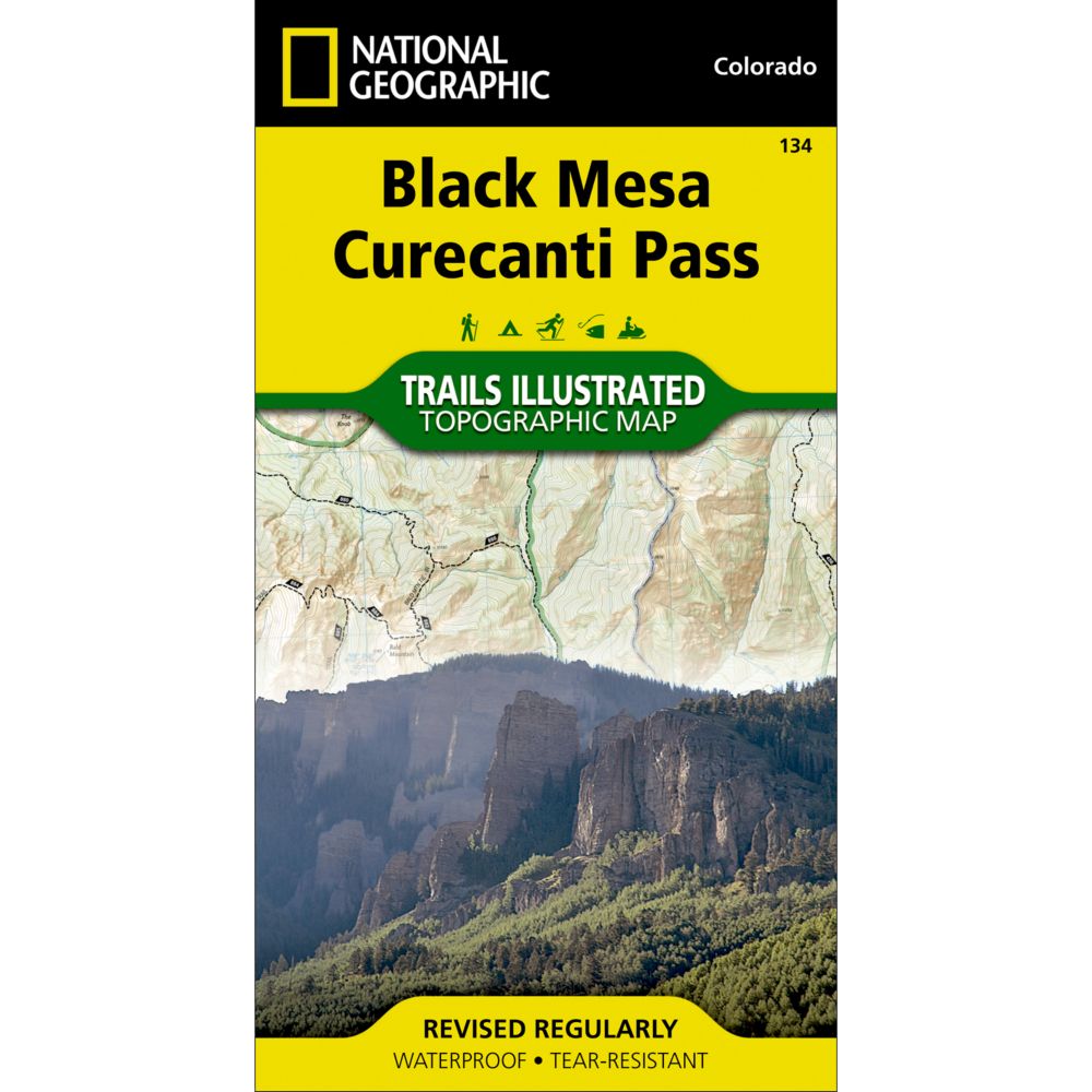 National Geographic Black Mesa/Curecanti Pass Trail Map 