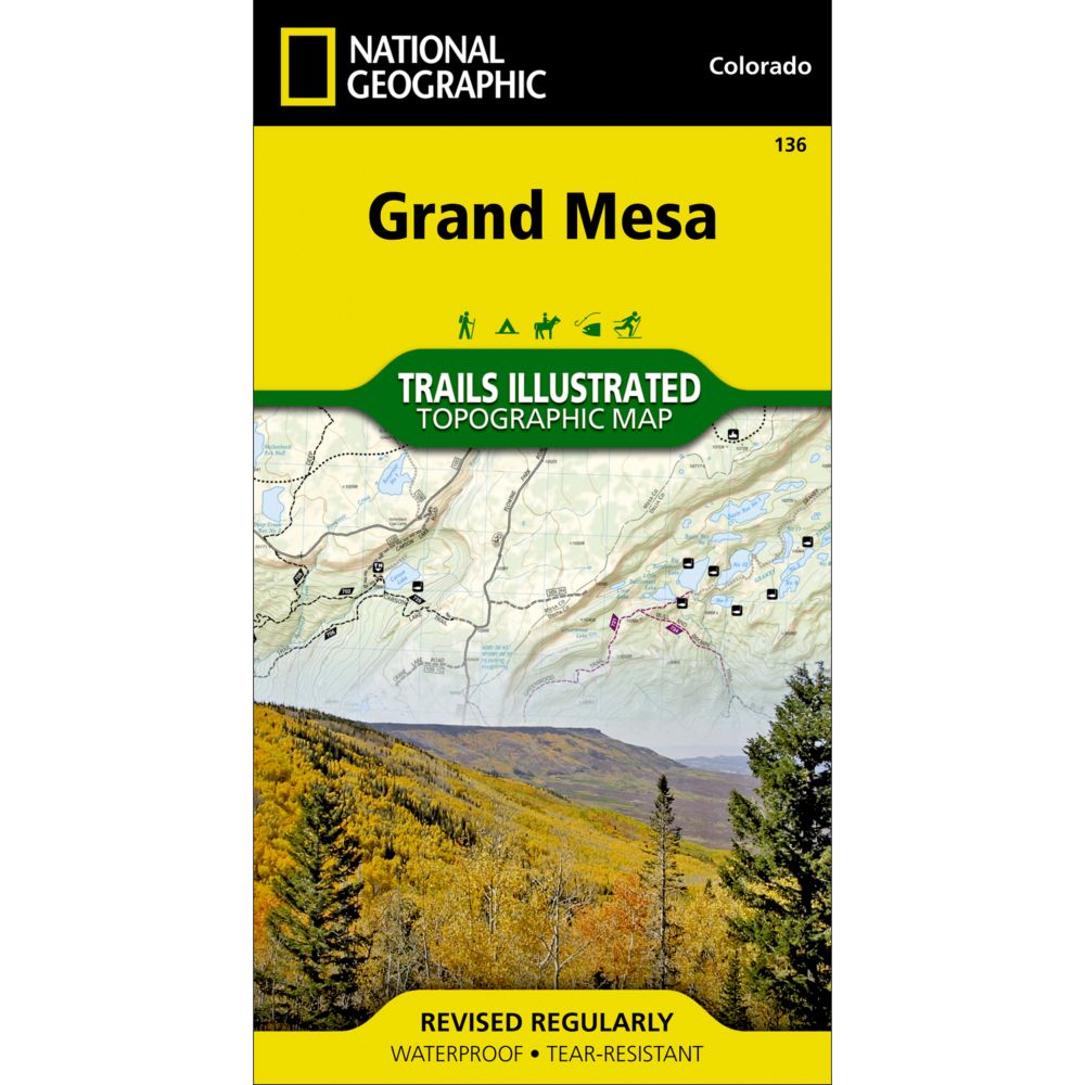 National Geographic Grand Mesa Trail Map 