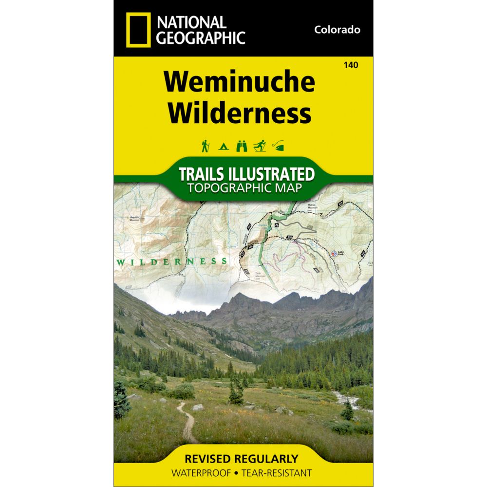 140 Weminuche Wilderness Trail Map 