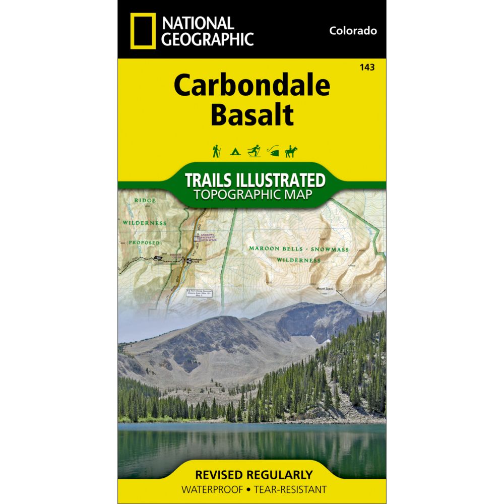 National Geographic Carbondale/Basalt Trails Map