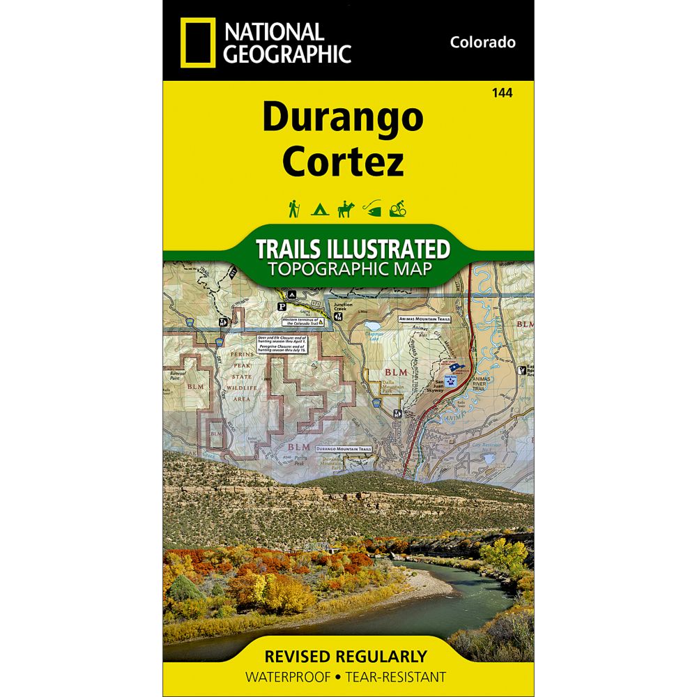 National Geographic Durango/Cortez Trail Map