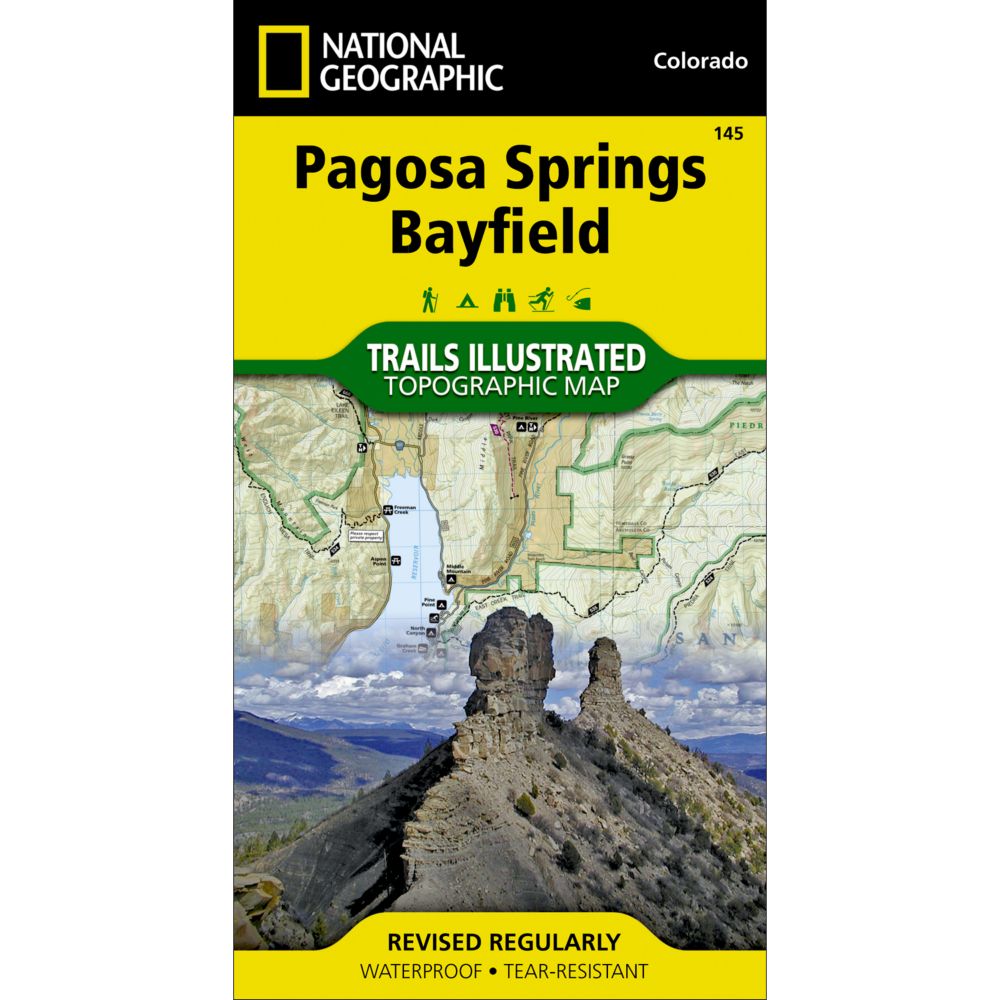 145 Pagosa Springs and Bayfield Area Trail Map