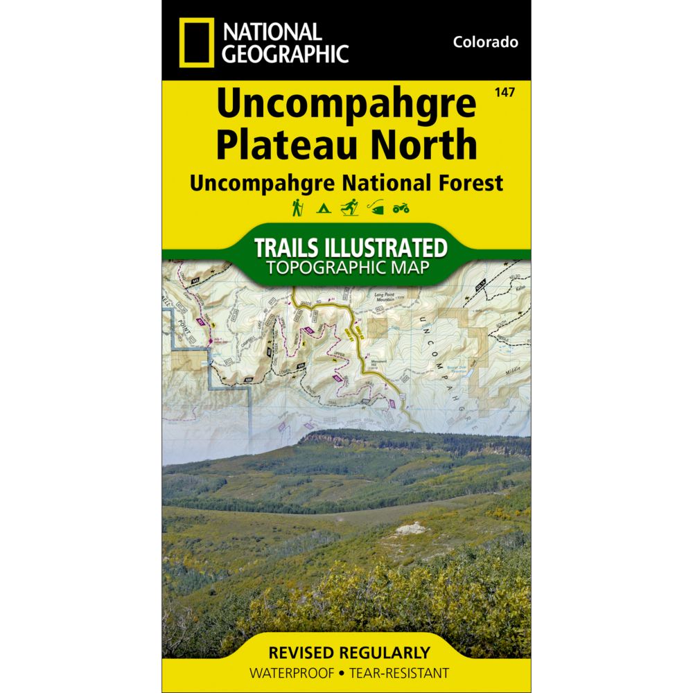 147 Uncompahgre Plateau, North Trail Map