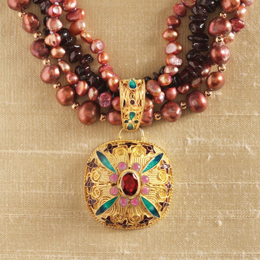 Mongolian-style Filigree Necklace
