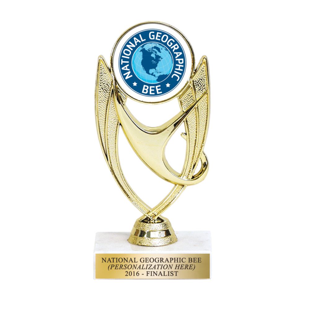 National Geographic Bee Trophy - Personalized, Finalist