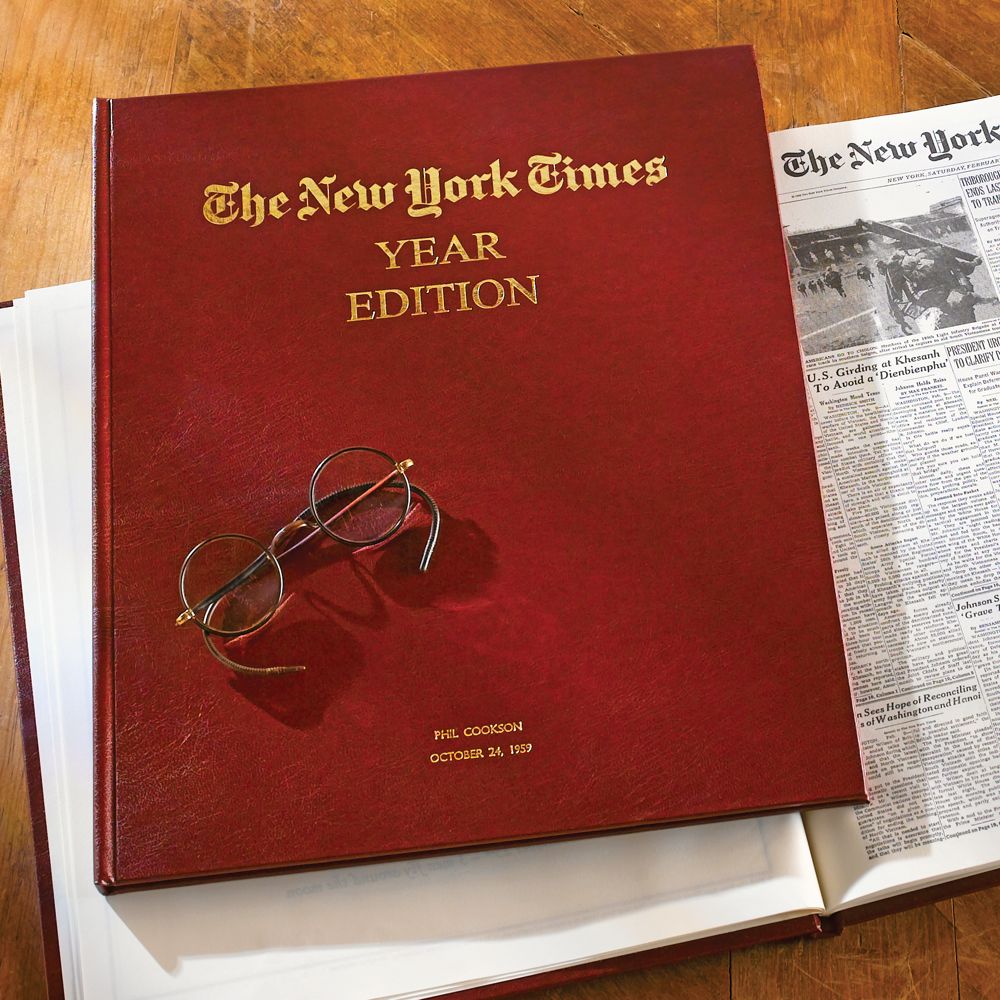 Personalized New York Times Keepsake Folio