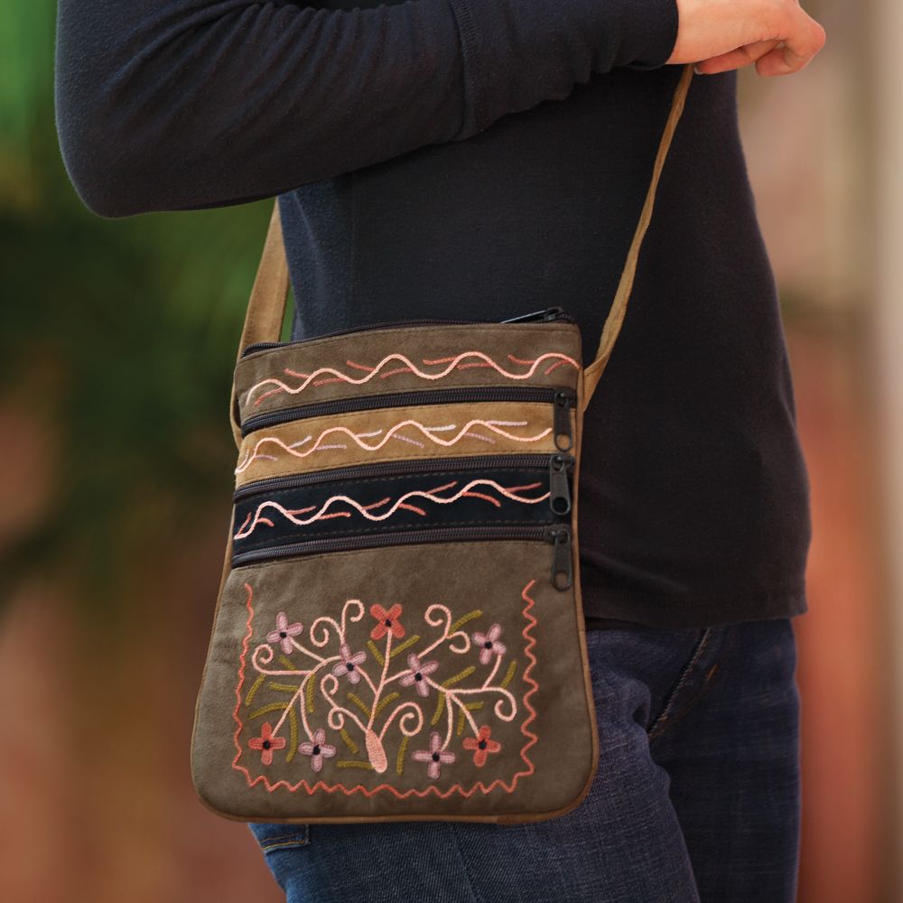 Kashmiri Suede Bag