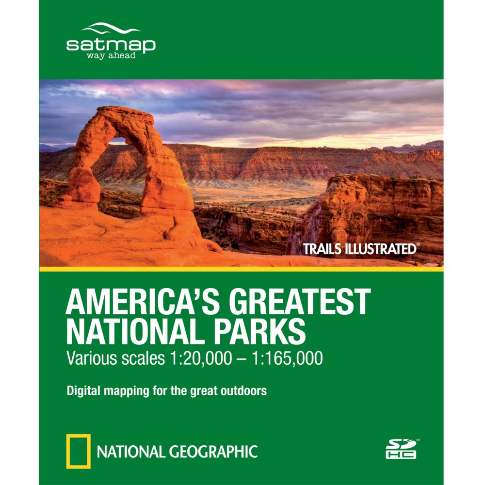 Trails Illustrated SD Card: America's Greatest National Parks