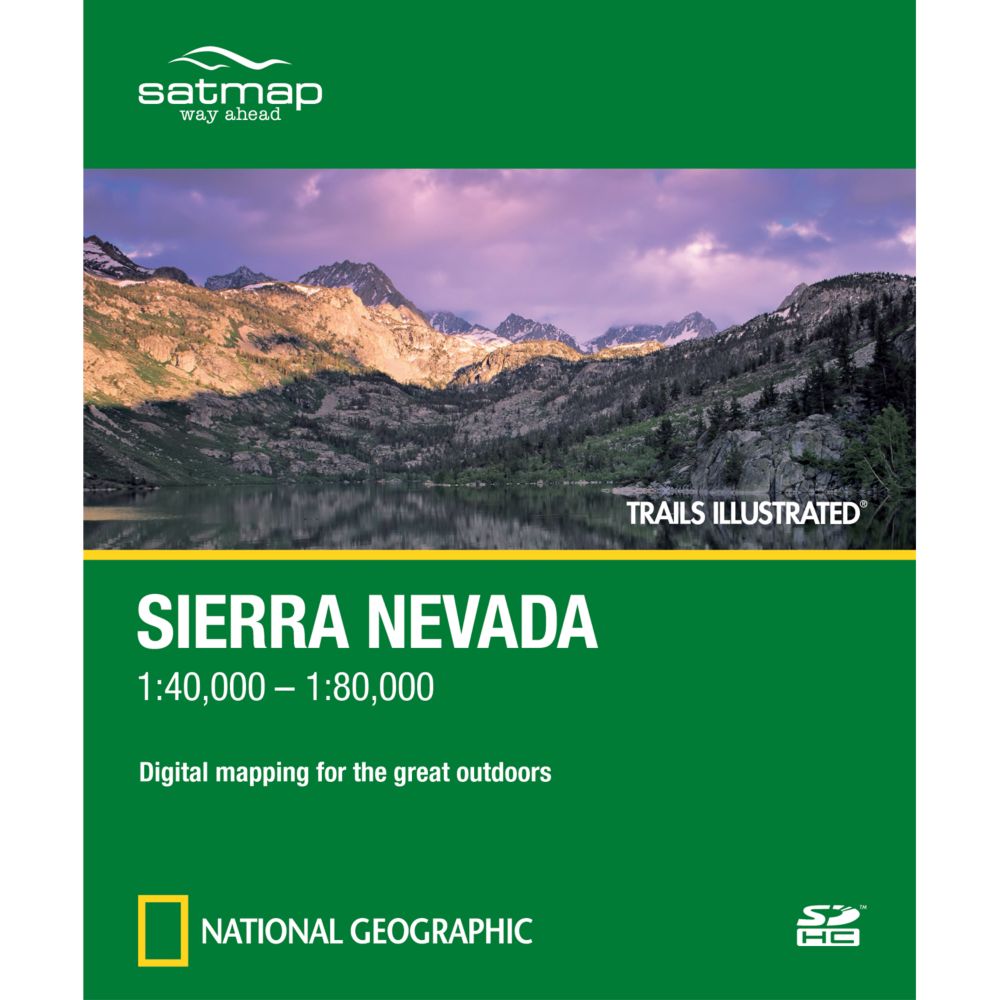 Trails Illustrated SD Card: Sierra Nevada